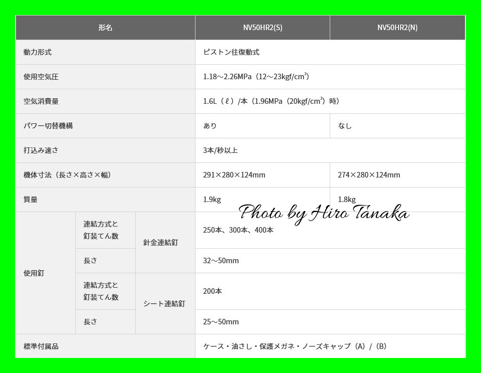 季節のおすすめ商品 HiKOKI ハイコーキ 50mm 高圧ロール釘打機 ハイゴールド パワー切替機構あり NV50HR2 S 新品